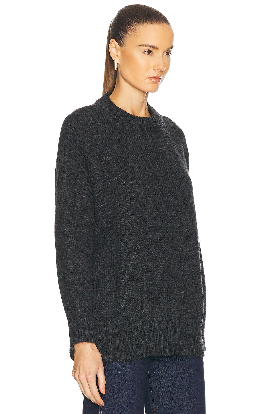 Alpaca Cocoon Crewneck Sweater