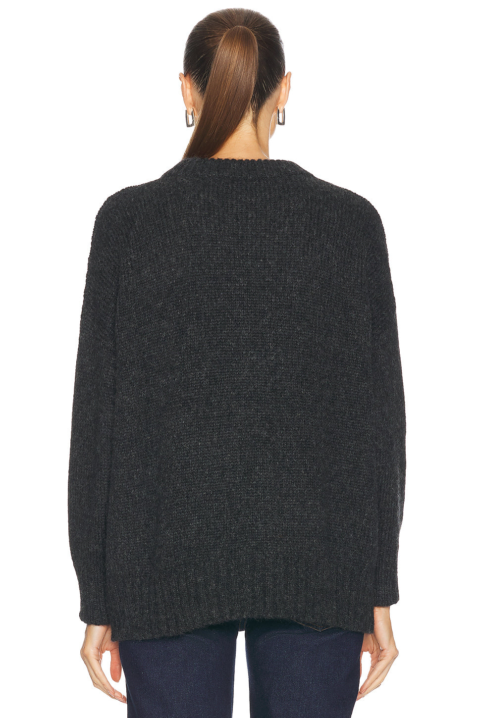 Alpaca Cocoon Crewneck Sweater