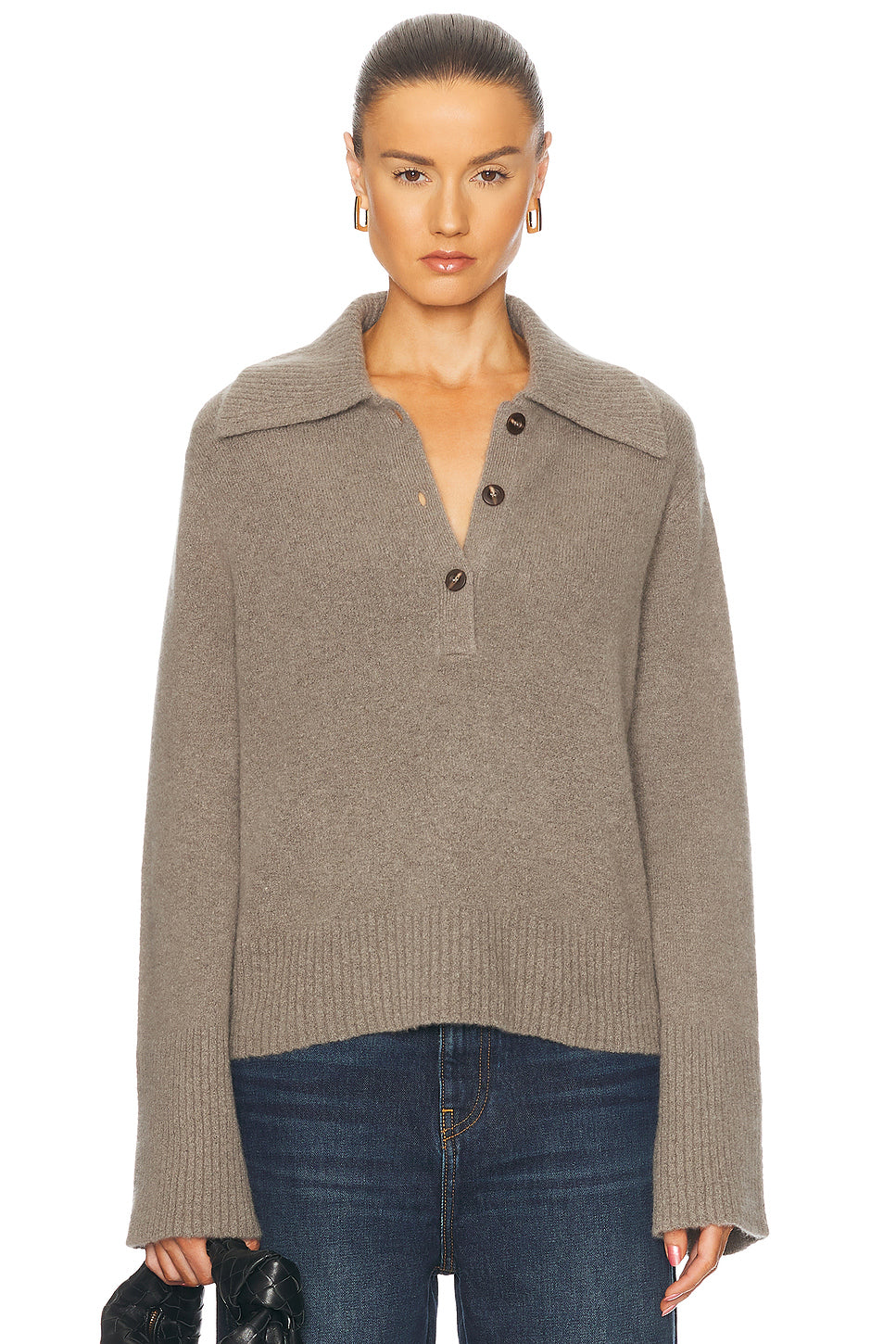 Cashmere Stevie Polo Sweater