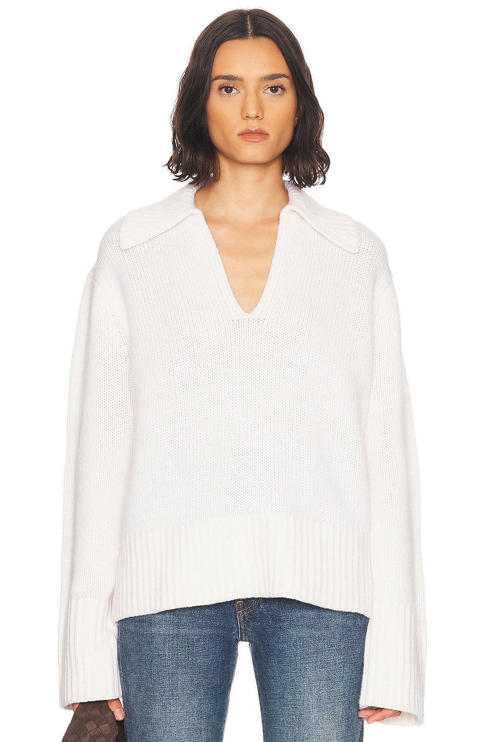 Cashmere Phoebe Polo Sweater