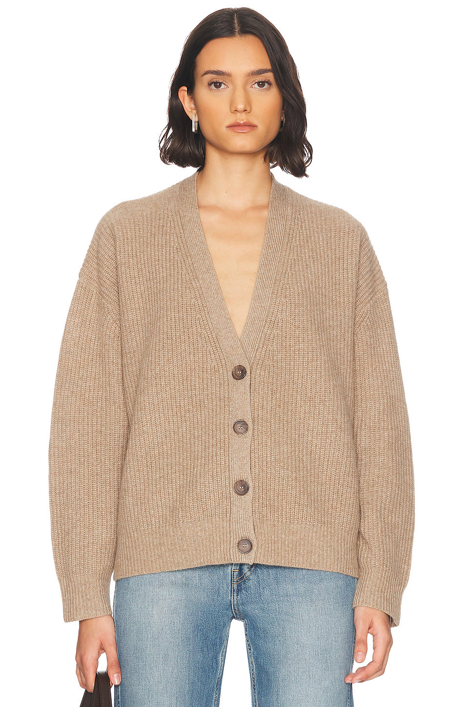 Cropped Cashmere Cocoon Cardigan