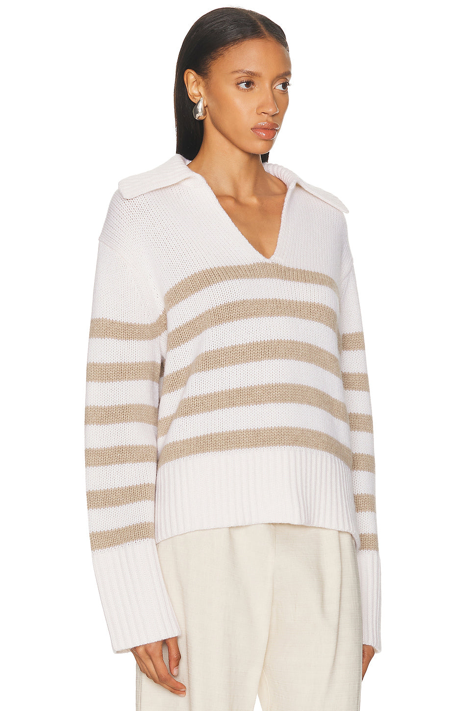 Cashmere Phoebe Polo Sweater