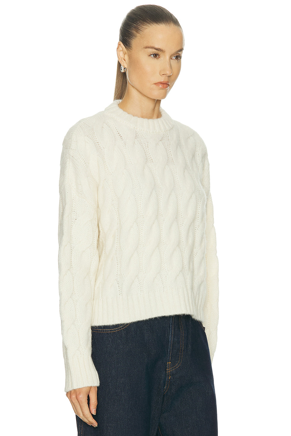 Cable Serena Crewneck Sweater