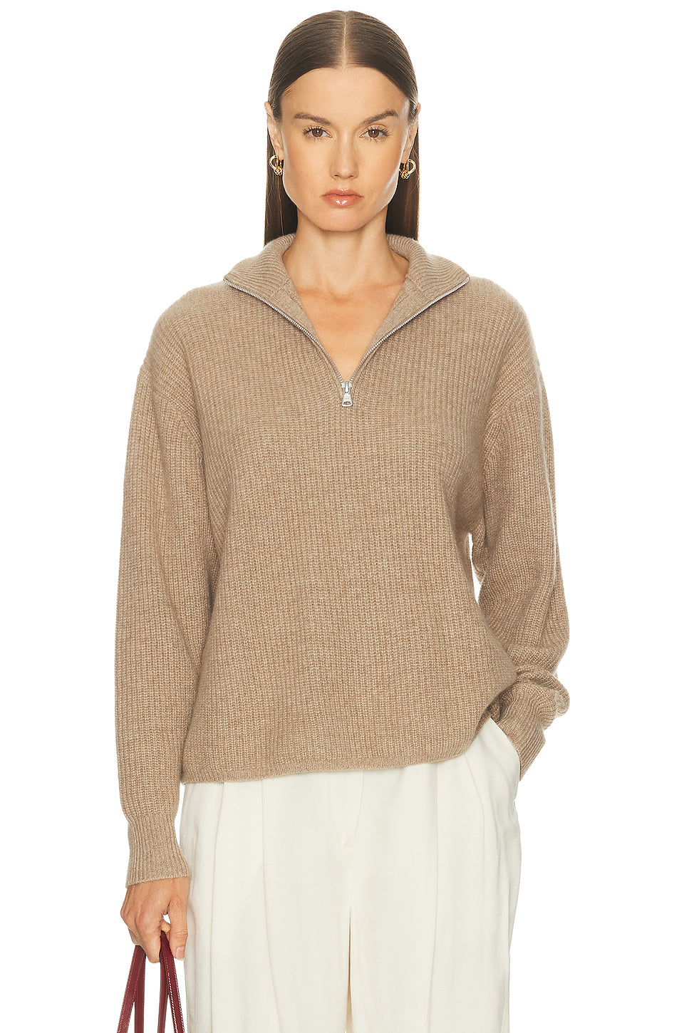 Cashmere Half Zip Sweater