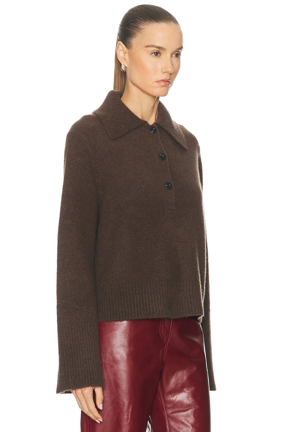 Cashmere Stevie Polo Sweater