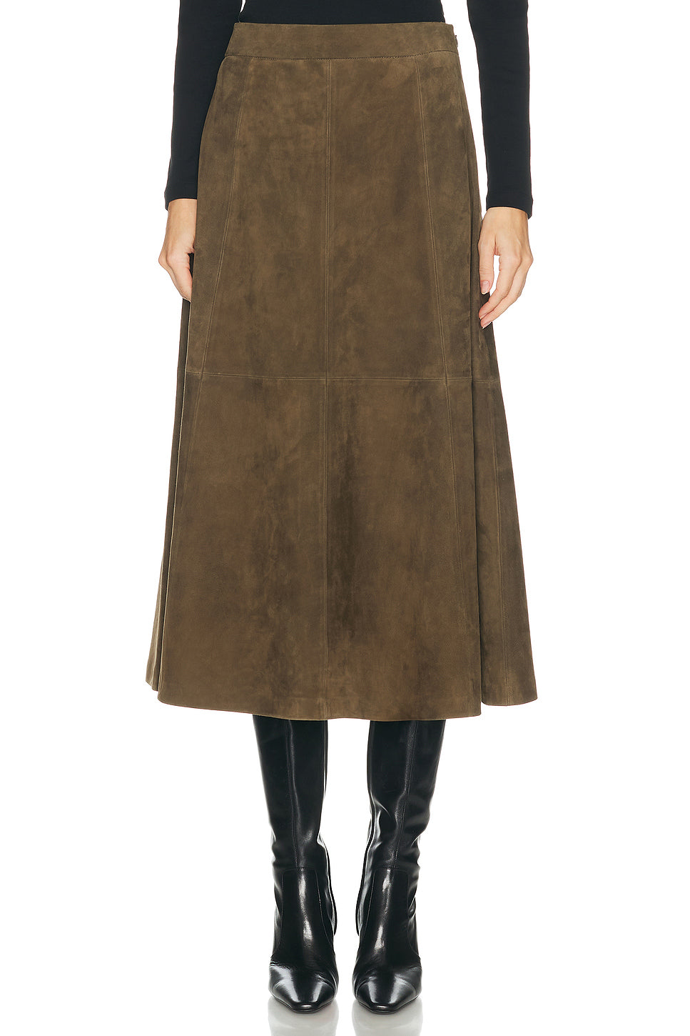 Suede Wolfe Skirt
