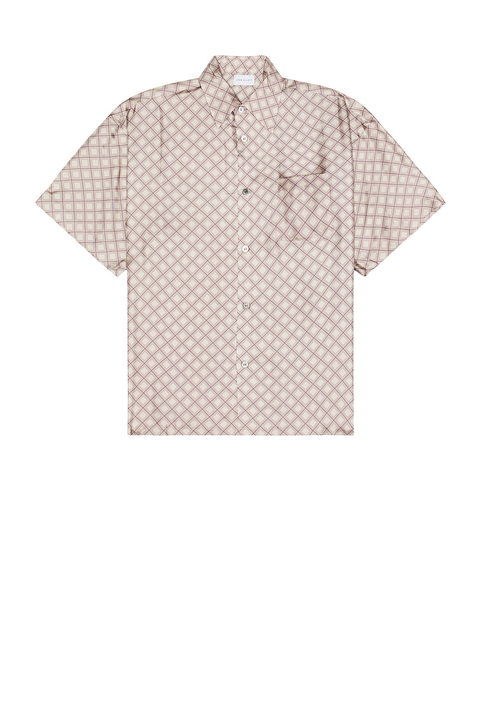 Silk Ss Button Up