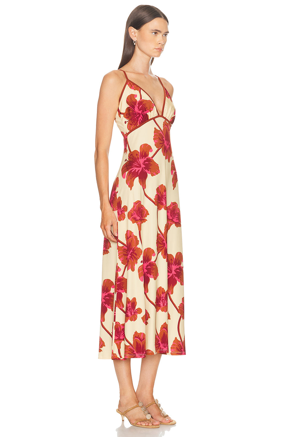 Sendero De Astromelias Ankle Dress