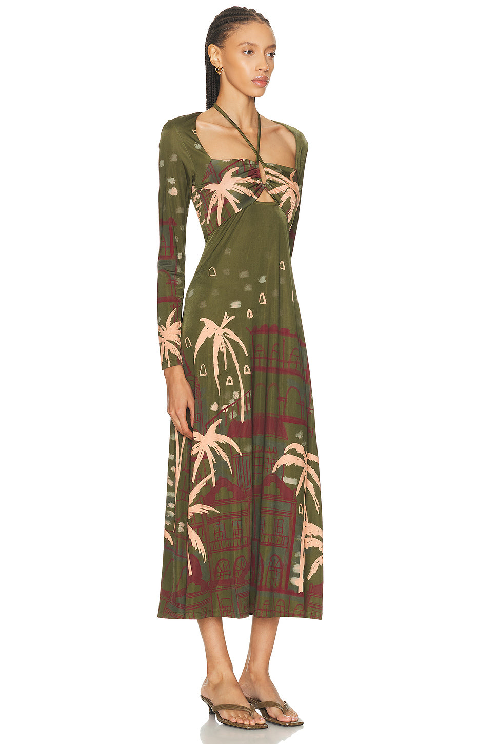 Eternal Tropical Ankle Dress
