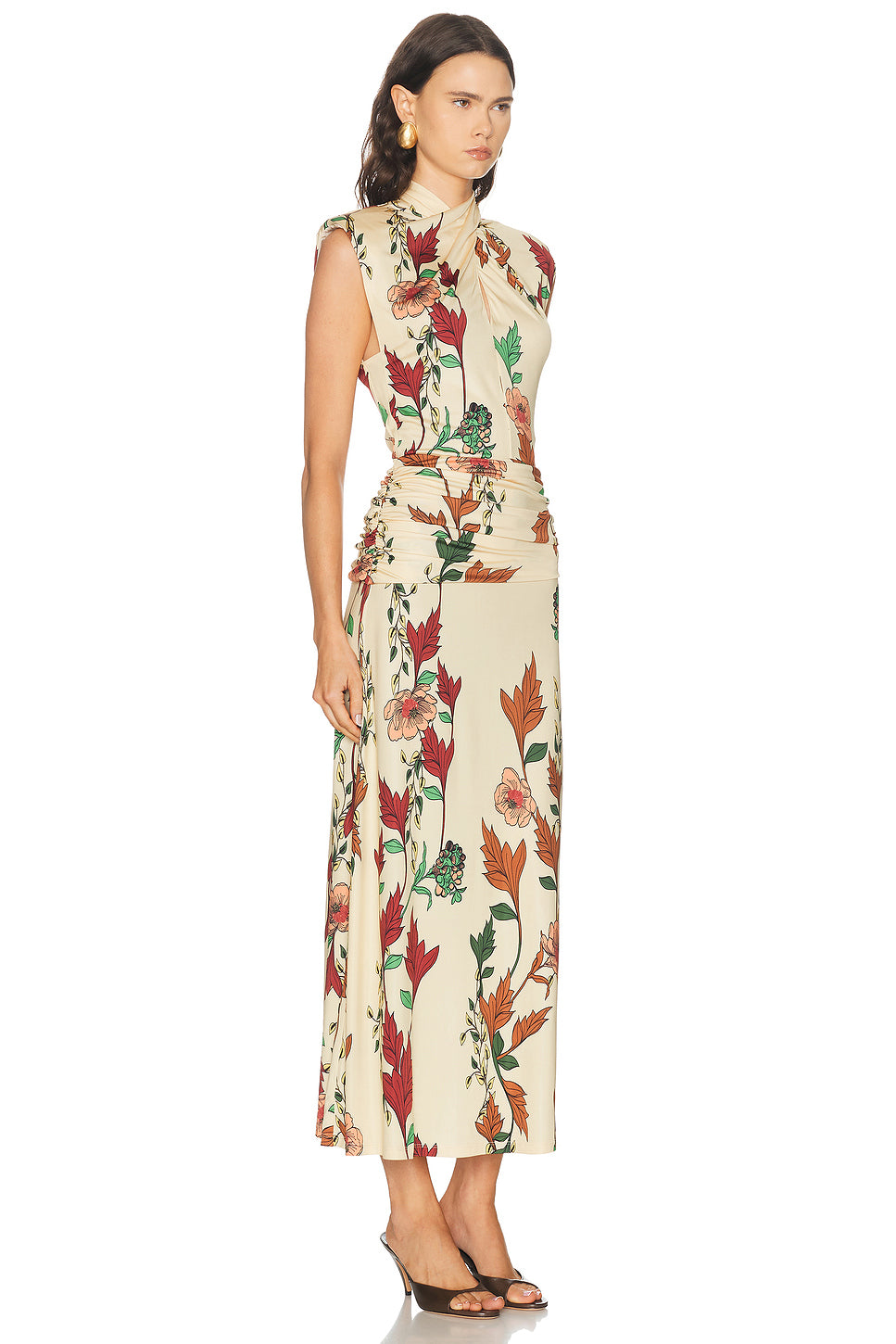 Hibiscus Compass Ankle Dress