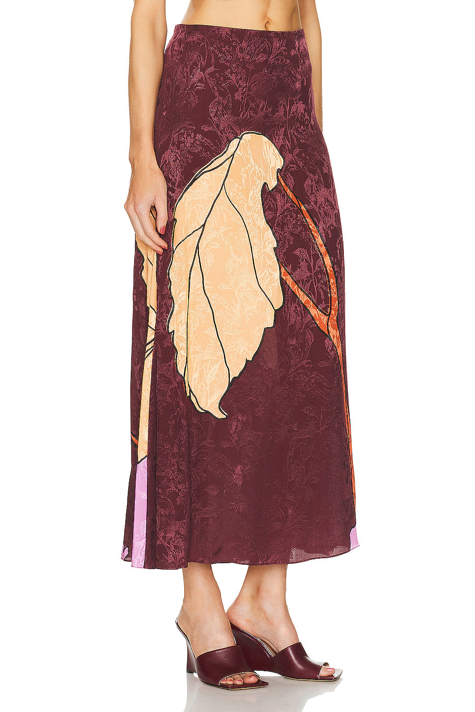 Symphony Of Leaves Ankle Skirt