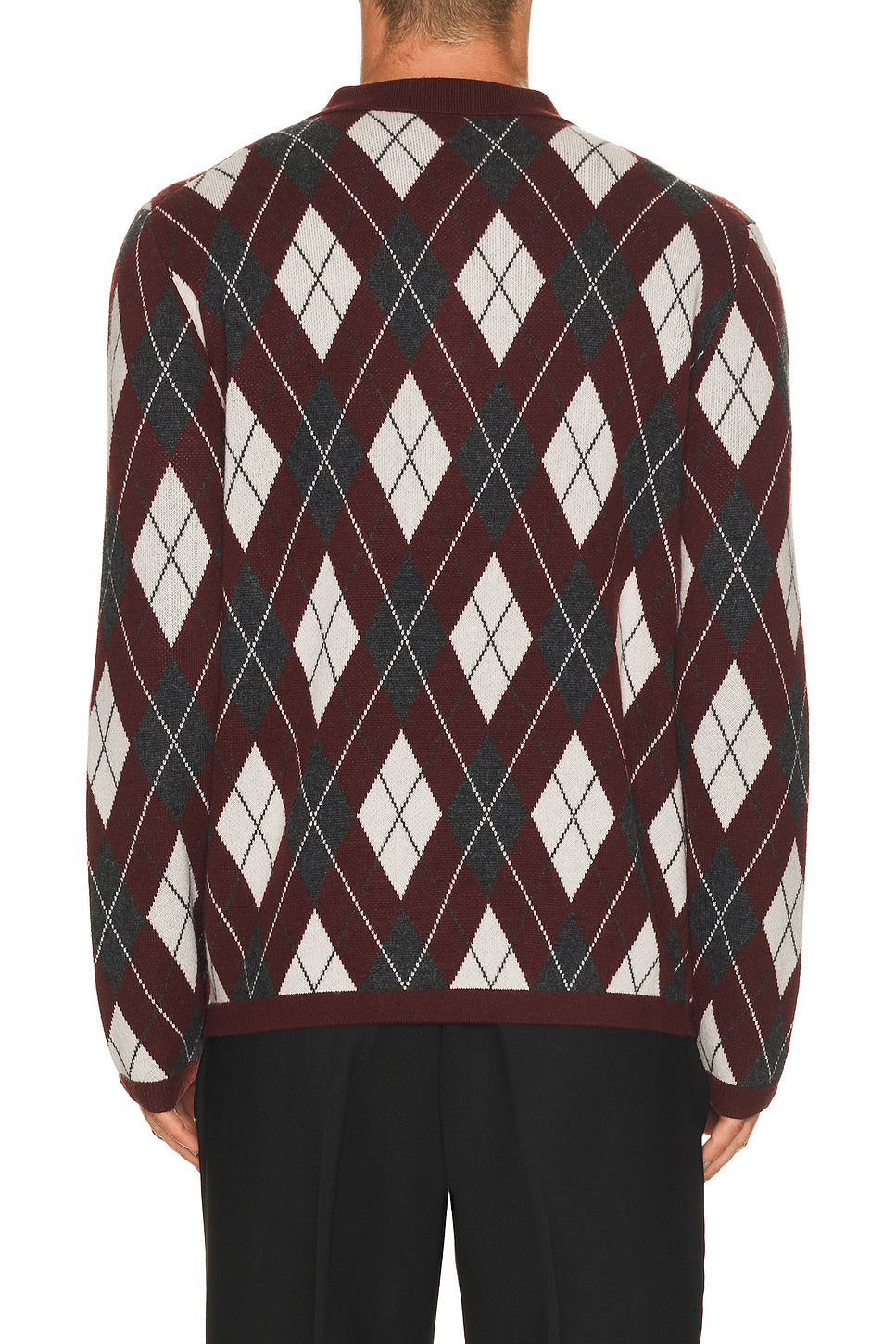 Callum Cashmere Argyle Polo