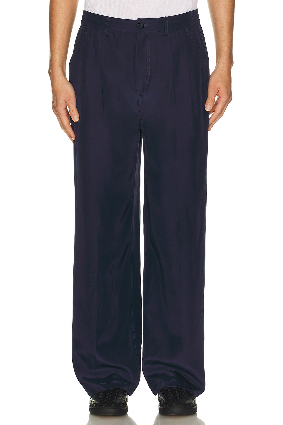 Clyde Cinch Waist Pleated Trouser