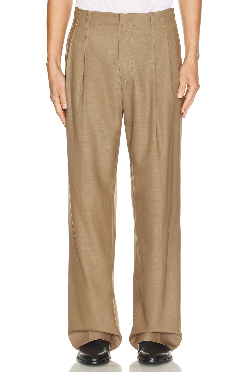 Porter Double Pleat Wide Leg Pants