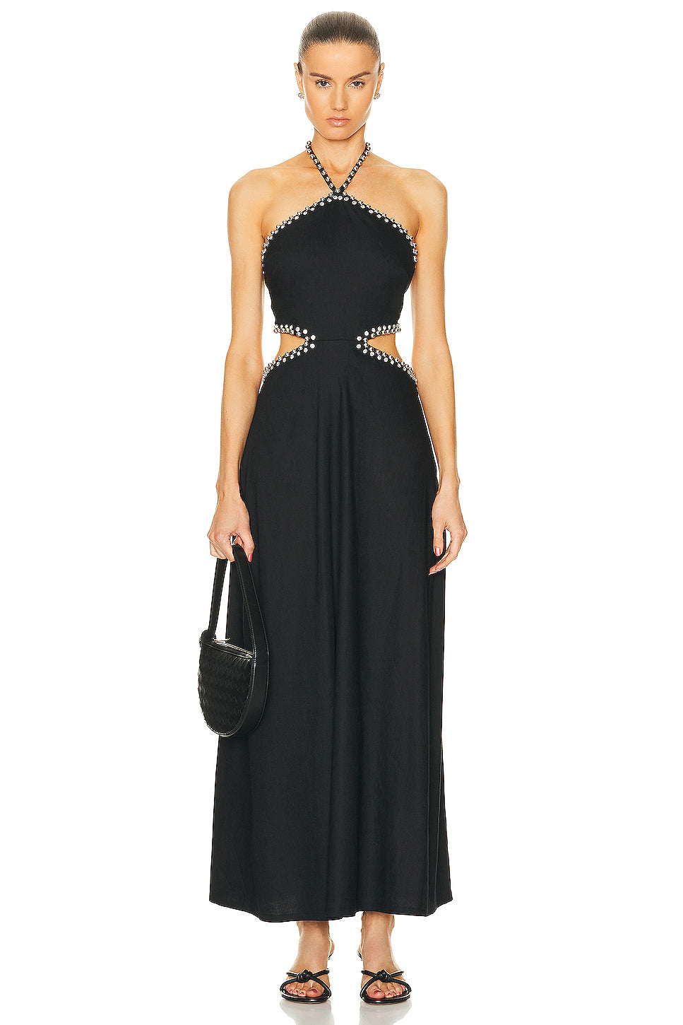 Bellina Halter Neck Cut Out Maxi Dress