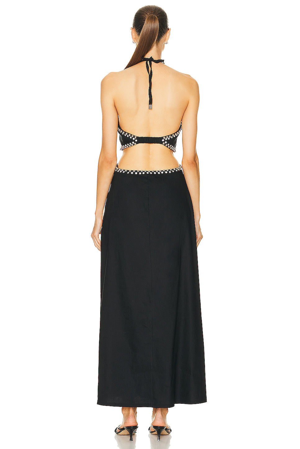 Bellina Halter Neck Cut Out Maxi Dress