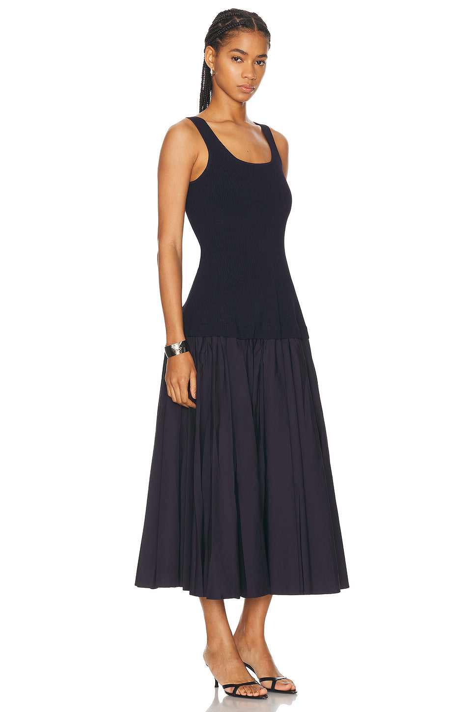 Silas Knit Bodice Midi Dress