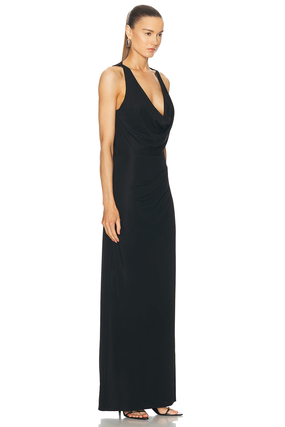 Kosme Deep V-Neck Gown