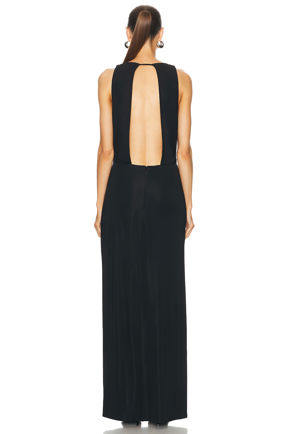 Kosme Deep V-Neck Gown