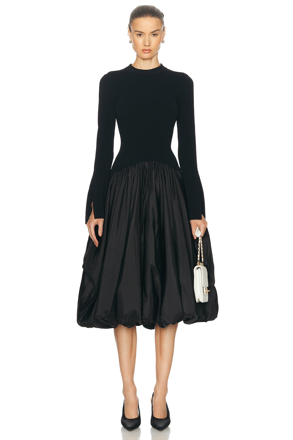 Kenlie Mock Neck Midi Dress