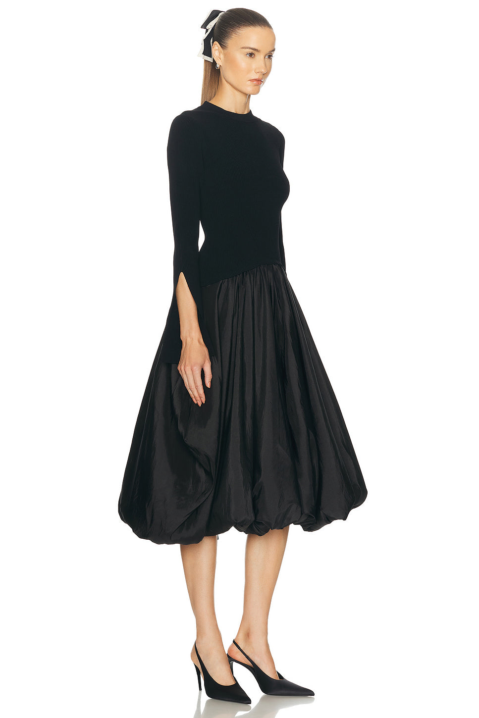 Kenlie Mock Neck Midi Dress