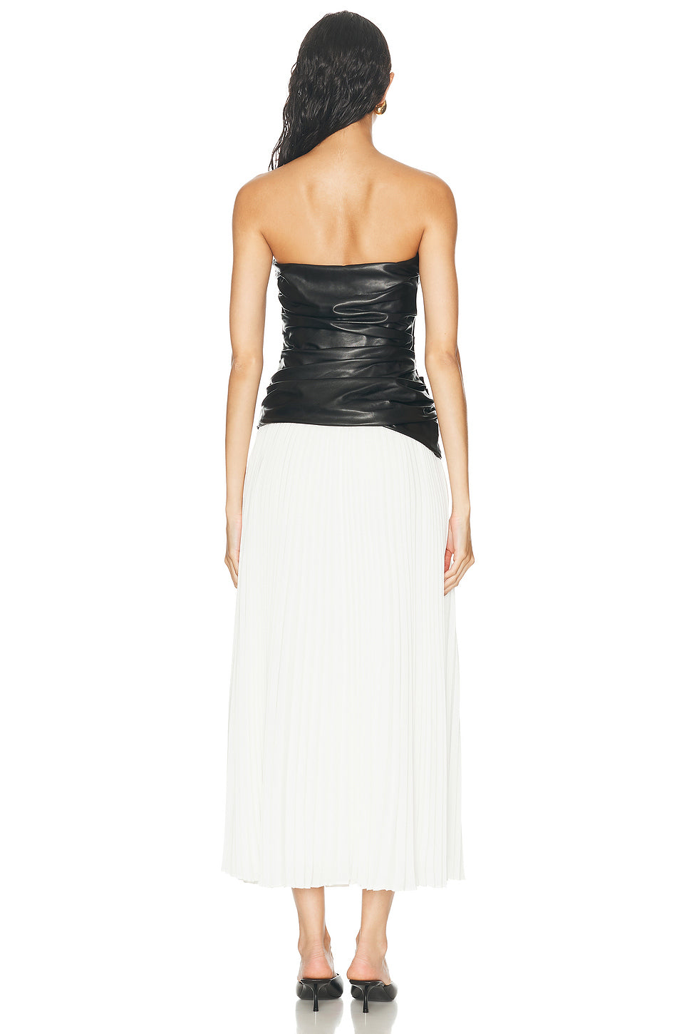 Arie Strapless Bustier Midi Dress