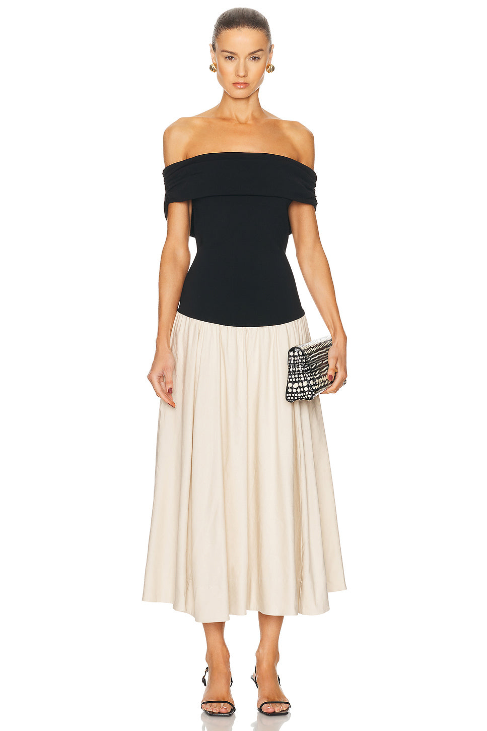 Adaline Off Shoulder Midi Dress
