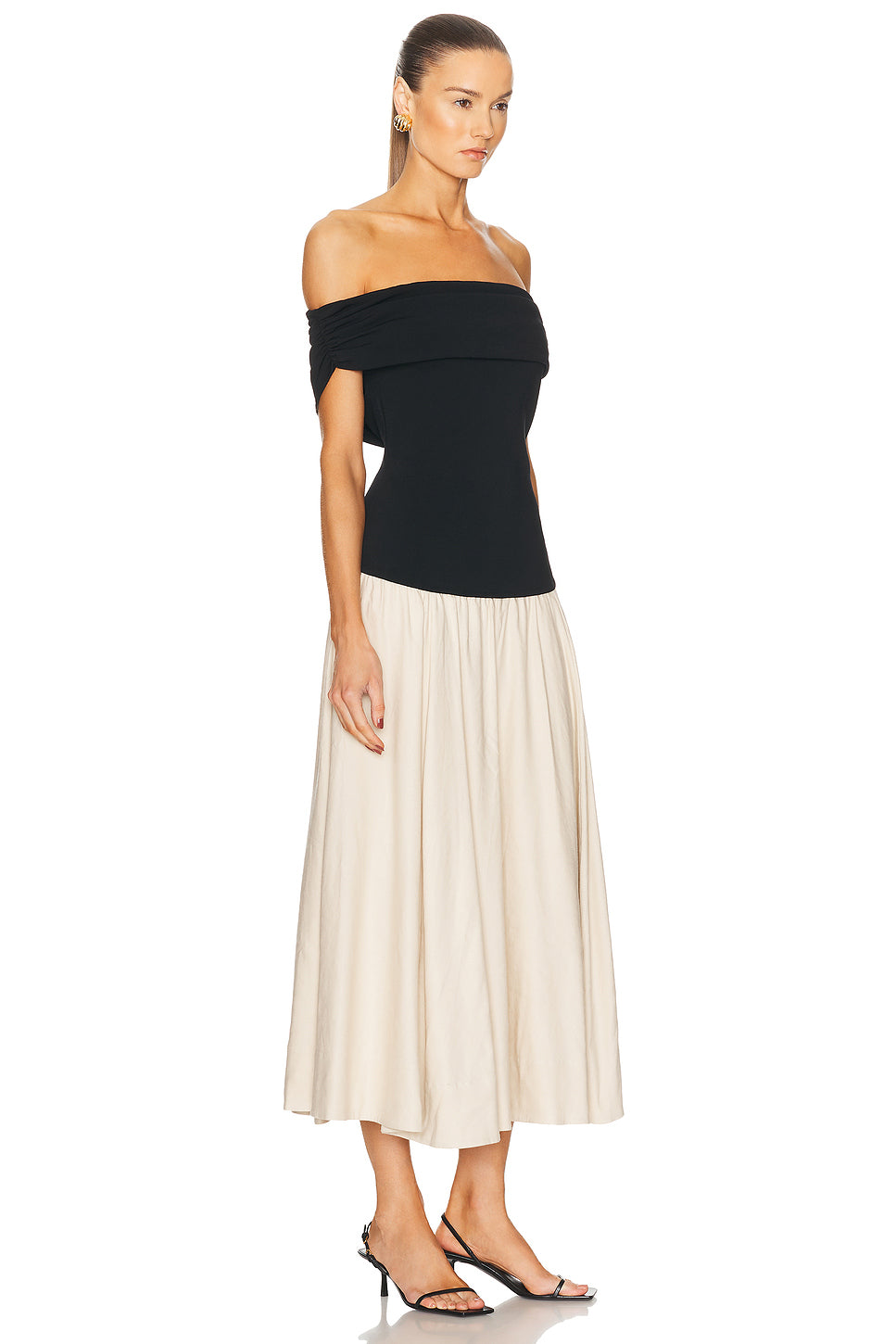 Adaline Off Shoulder Midi Dress