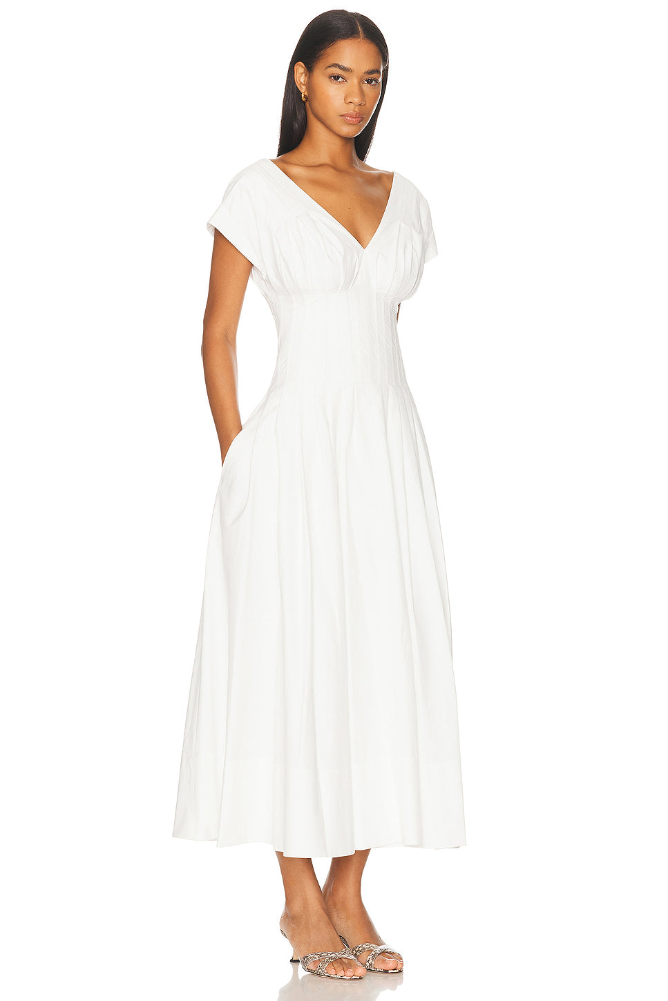 Nina Pleated Midi Dress