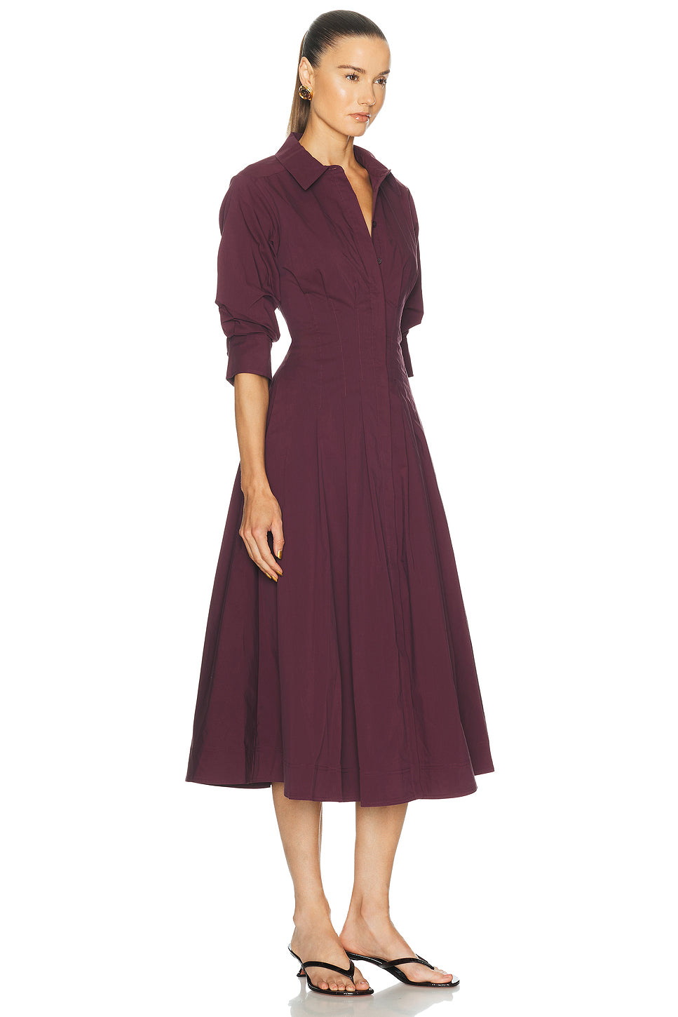 Jazz Pintuck Midi Dress
