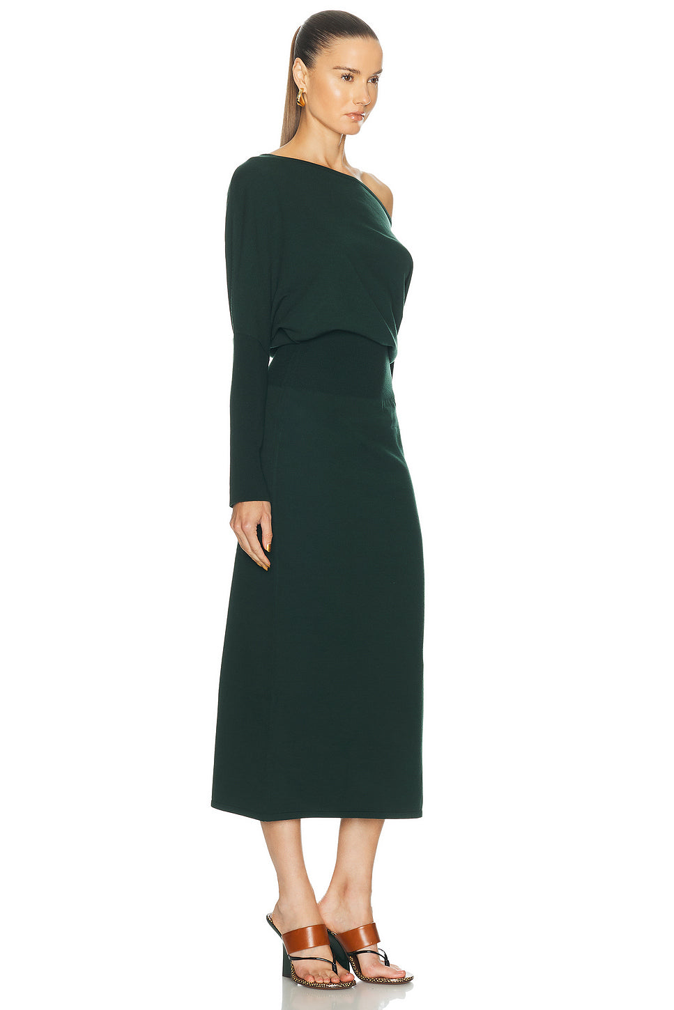 Janese Off Shoulder Midi Dress