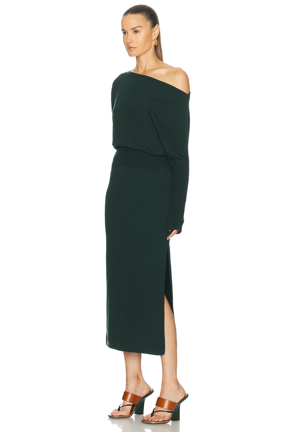 Janese Off Shoulder Midi Dress