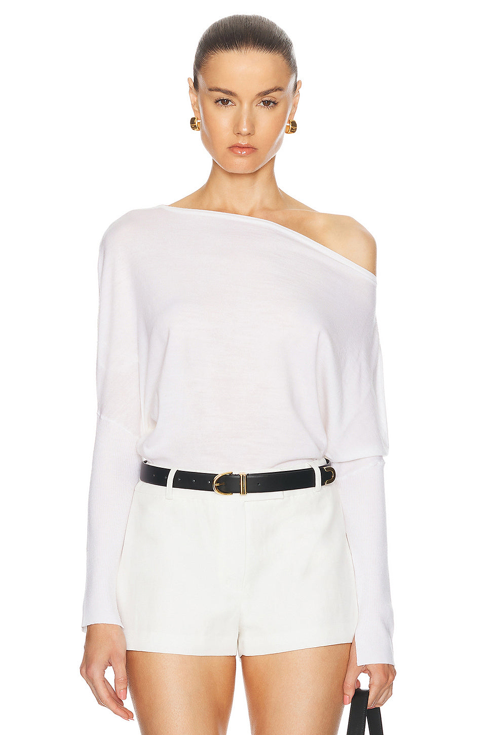 Lavina Draped Off Shoulder Sweater