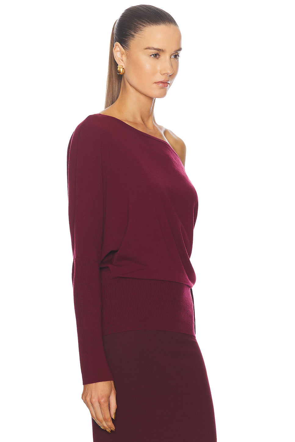 Lavina Draped Off Shoulder Sweater