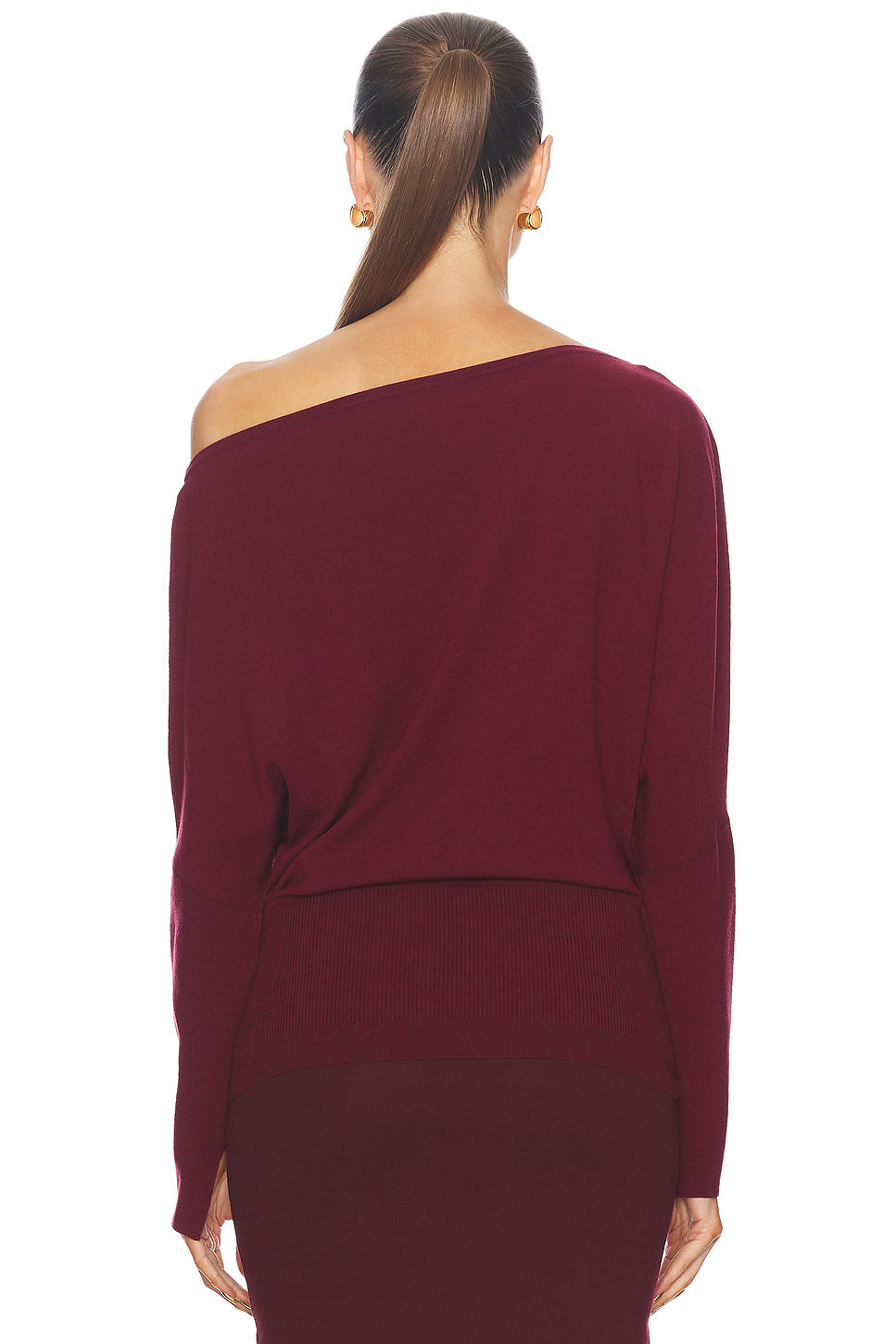 Lavina Draped Off Shoulder Sweater