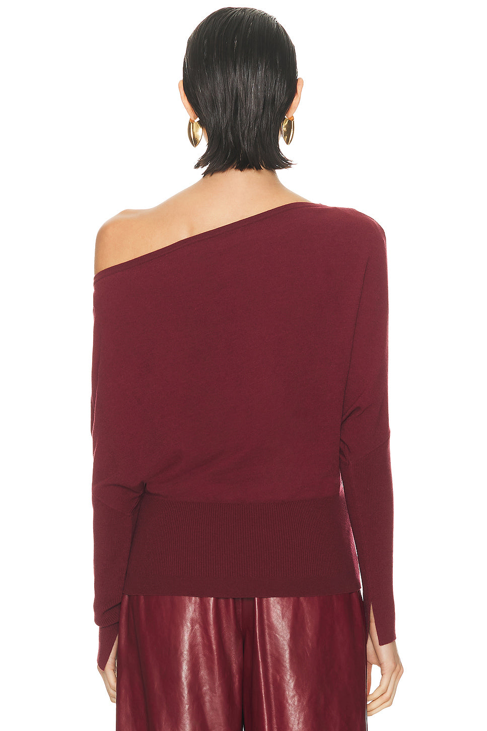 Lavina Draped Off Shoulder Sweater