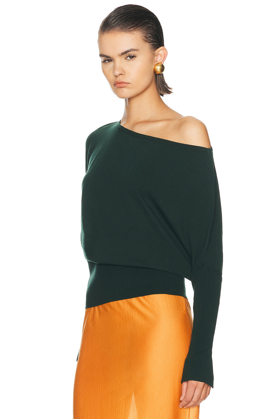 Lavina Draped Off Shoulder Sweater