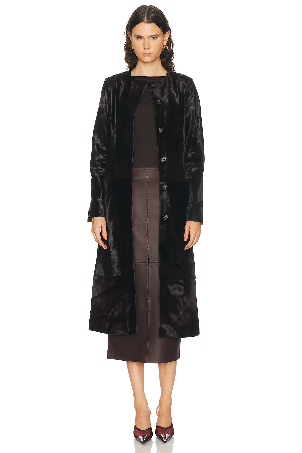 Bowie Collarless Coat