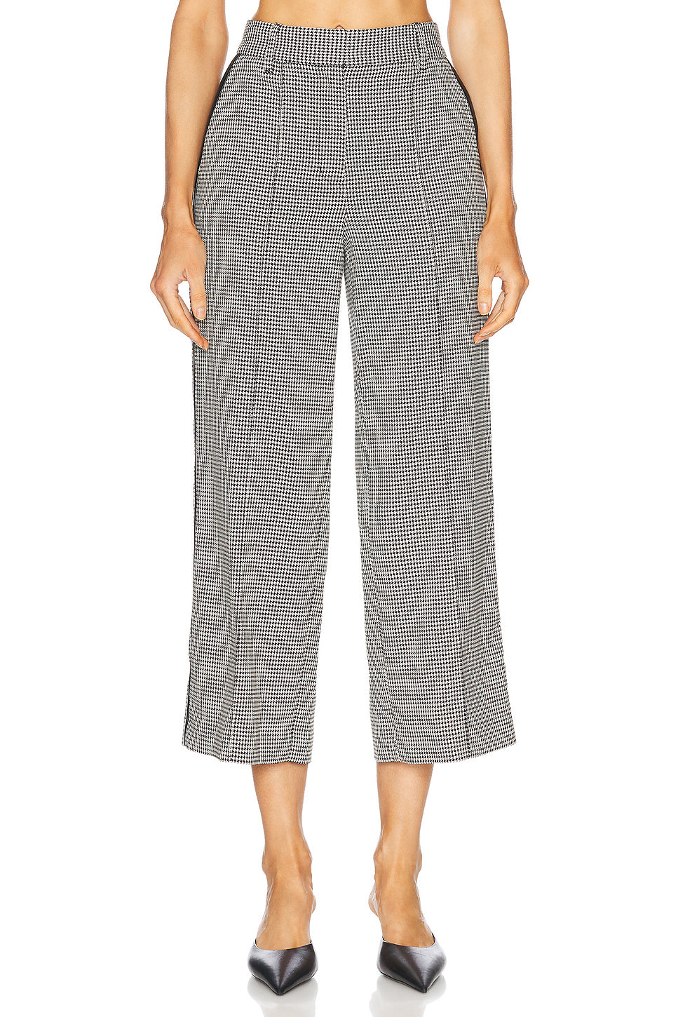 Miki Cropped Button Hem Pant