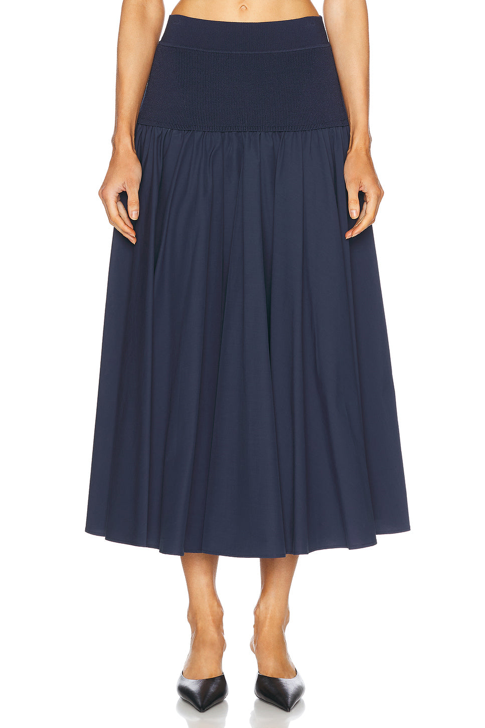 Stella Maxi Skirt With Knit Yoke