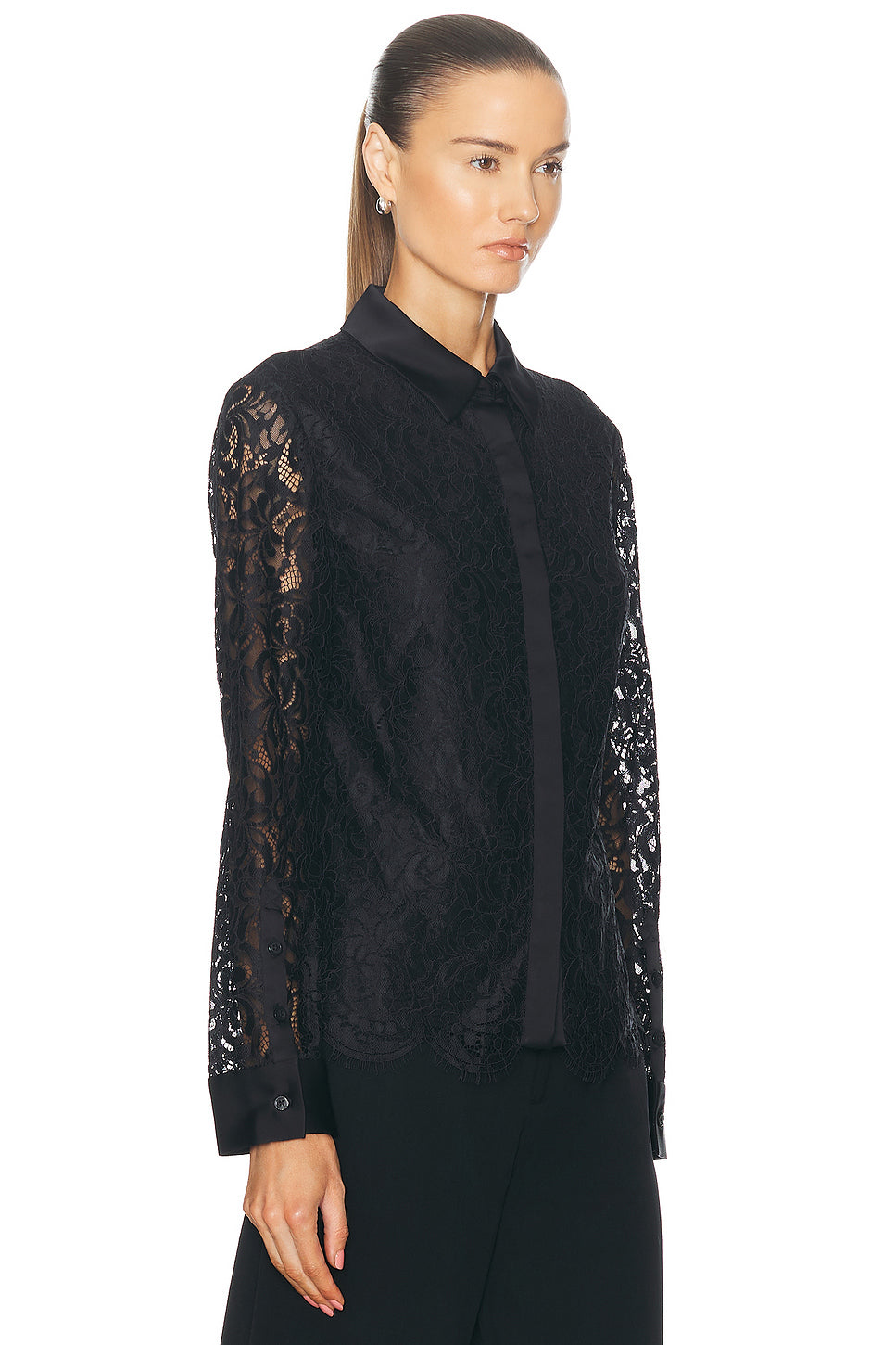 Candela Long Sleeve Lace Shirt