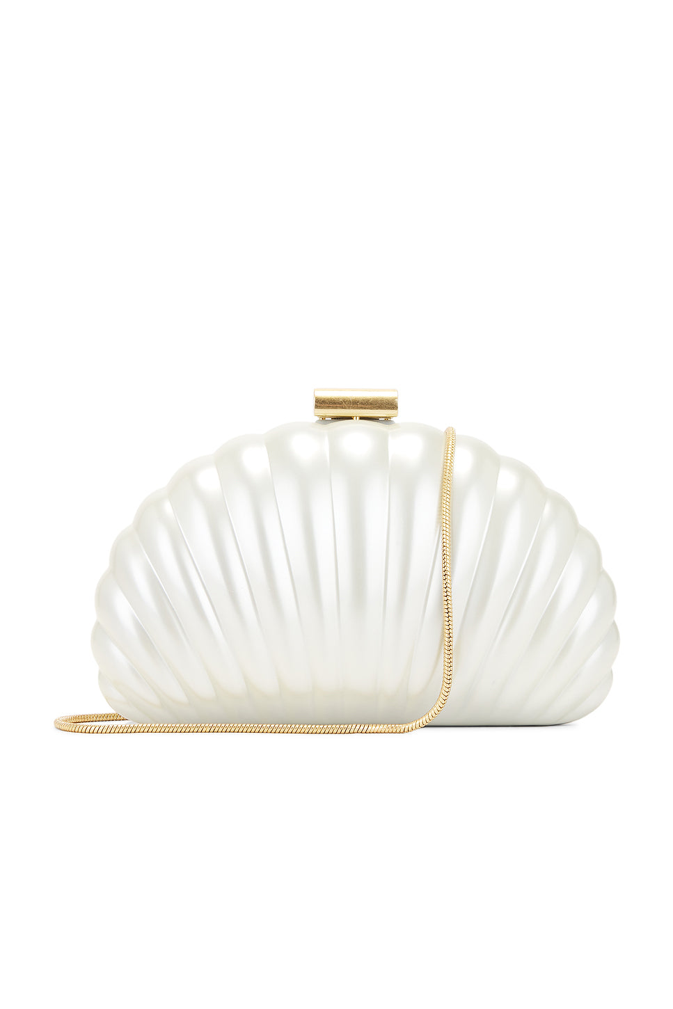 Monet Pearlized Shell Clutch