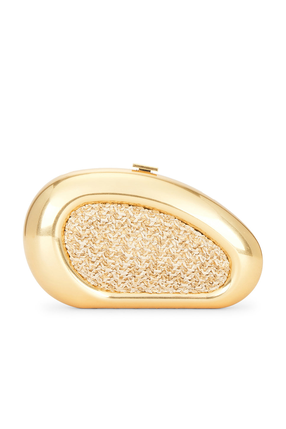 Luna Raffia Oval Clutch