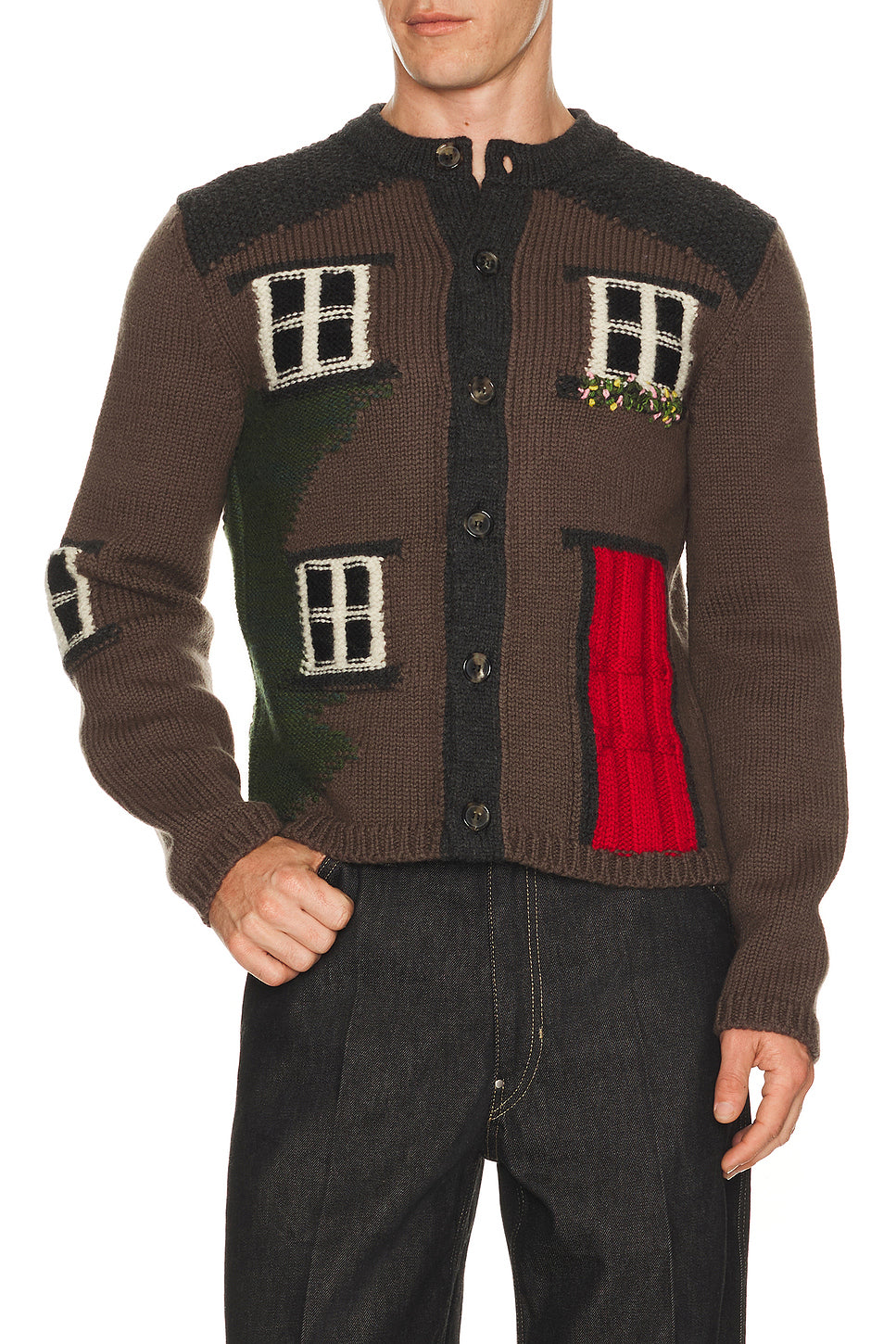House Polo Cardigan