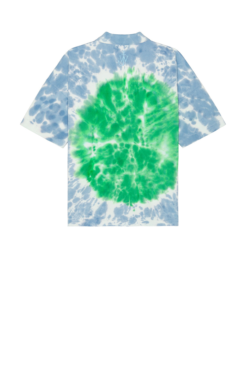 Cat Print Tie Dye Polo Shirt