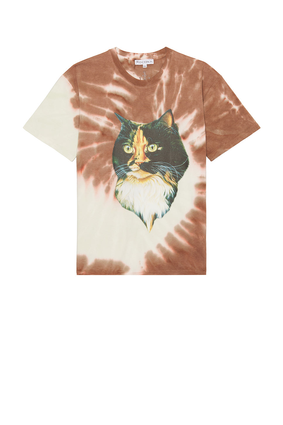 Cat Print Tie Dye T-Shirt