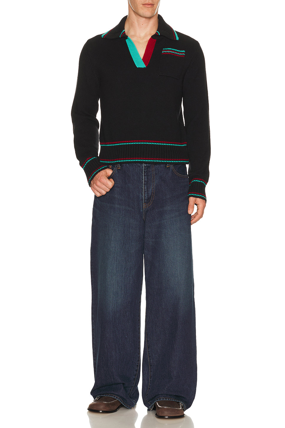 Shrunken Polo Jumper