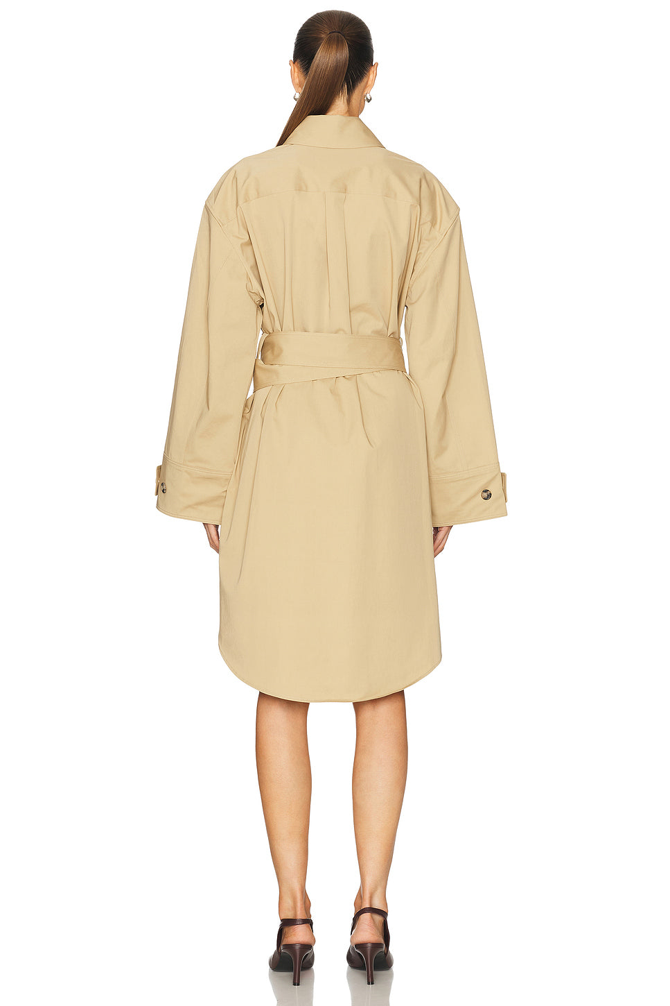 Double Wrap Trench Dress