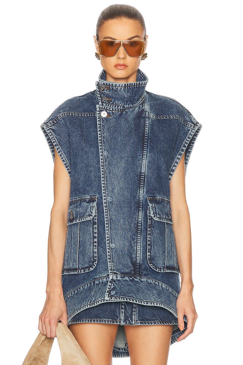 Sleeveless Denim Jacket