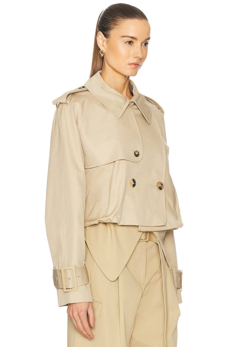 Cropped Trench Coat